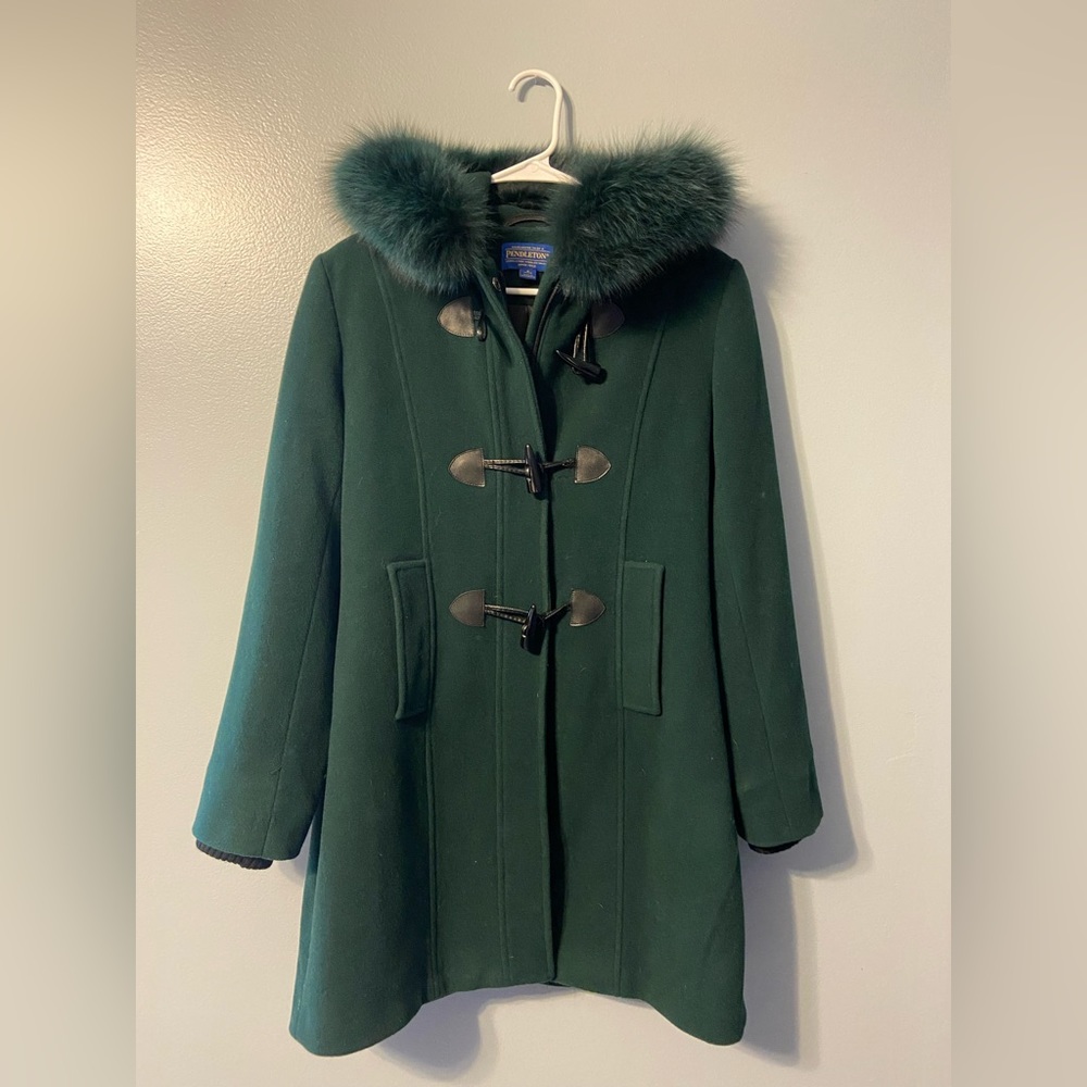 Pendleton wool coat -size 8 petite